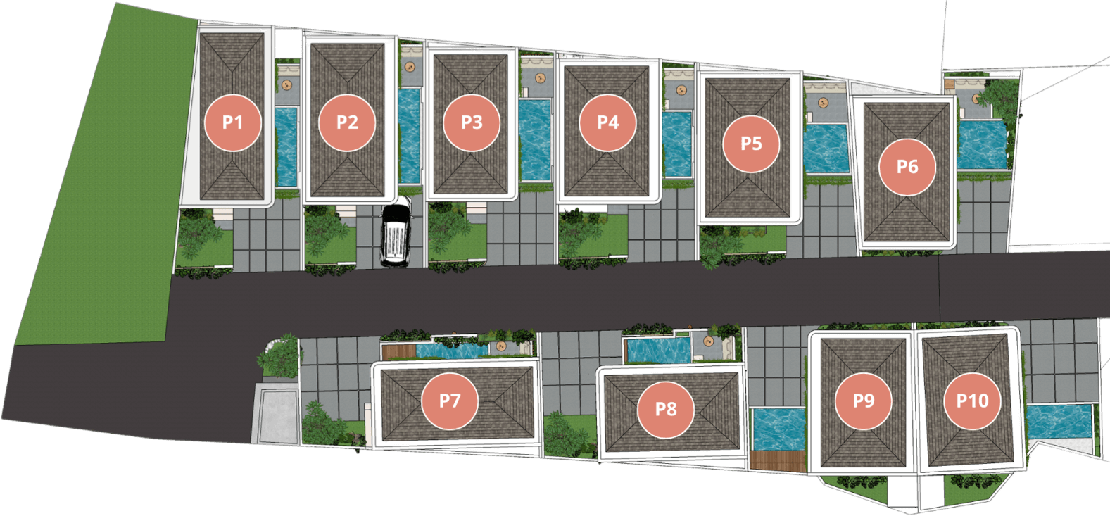 De Canggu Residence Blockplan